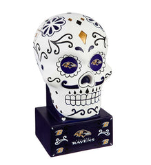 Plow & Hearth Decorative Garden Accents | Yard & Garden Baltimore Ravens Sugar Skull Statue