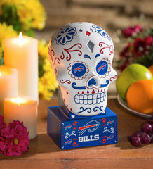 Plow & Hearth Decorative Garden Accents | Yard & Garden Buffalo Bills Sugar Skull Statue