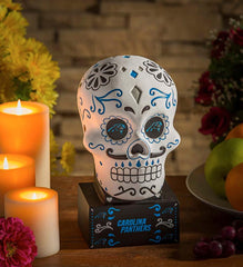 Plow & Hearth Decorative Garden Accents | Yard & Garden Carolina Panthers Sugar Skull Statue
