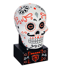 Plow & Hearth Decorative Garden Accents | Yard & Garden Chicago Bears Sugar Skull Statue