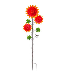 Plow & Hearth Decorative Garden Accents | Yard & Garden Chrysanthemum Garden Metal Stake