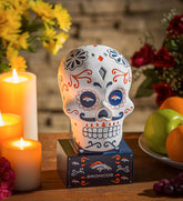 Plow & Hearth Decorative Garden Accents | Yard & Garden Denver Broncos Sugar Skull Statue