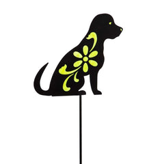 Plow & Hearth Decorative Garden Accents | Yard & Garden Glow In The Dark Dog Garden Stake