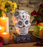 Plow & Hearth Decorative Garden Accents | Yard & Garden Houston Texans Sugar Skull Statue