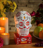 Plow & Hearth Decorative Garden Accents | Yard & Garden Kansas City Chiefs Sugar Skull Statue