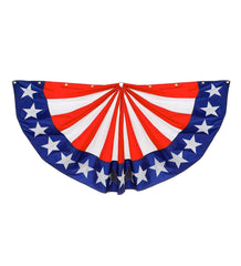 Plow & Hearth Decorative Garden Accents | Yard & Garden Large Half-Round Stars And Stripes Bunting