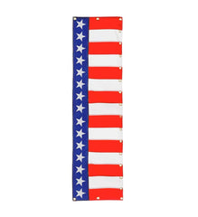 Plow & Hearth Decorative Garden Accents | Yard & Garden Large Half-Round Stars And Stripes Bunting