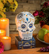 Plow & Hearth Decorative Garden Accents | Yard & Garden Los Angeles Chargers Sugar Skull Statue