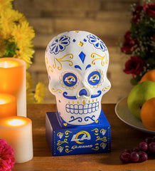 Plow & Hearth Decorative Garden Accents | Yard & Garden Los Angeles Rams Sugar Skull Statue
