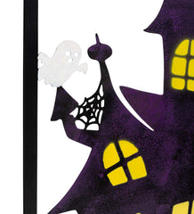 Plow & Hearth Decorative Garden Accents | Yard & Garden Metal Halloween Trellises In Witch And Haunted House Designs - Haunted House