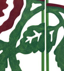 Plow & Hearth Decorative Garden Accents | Yard & Garden Metal Rose Garden Landscape Panel Stakes, Set Of 5