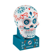 Plow & Hearth Decorative Garden Accents | Yard & Garden Miami Dolphins Sugar Skull Statue