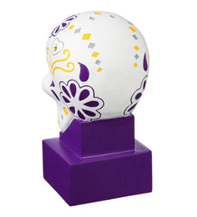 Plow & Hearth Decorative Garden Accents | Yard & Garden Minnesota Vikings Sugar Skull Statue