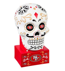 Plow & Hearth Decorative Garden Accents | Yard & Garden San Francisco 49Ers Sugar Skull Statue