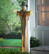 Plow & Hearth Decorative Garden Accents | Yard & Garden Spooky Scarecrow With Color-Changing Lights