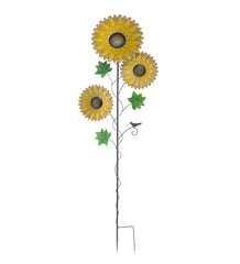 Plow & Hearth Decorative Garden Accents | Yard & Garden Sunflower Garden Metal Stake