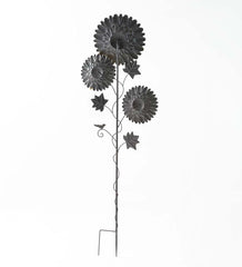 Plow & Hearth Decorative Garden Accents | Yard & Garden Sunflower Garden Metal Stake