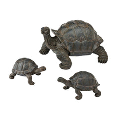 Plow & Hearth Decorative Garden Accents | Yard & Garden Tortoise Family Resin Garden Accents