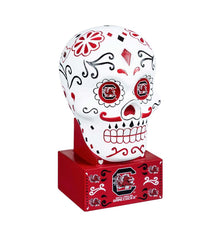 Plow & Hearth Decorative Garden Accents | Yard & Garden University Of South Carolina Sugar Skull Statue