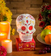 Plow & Hearth Decorative Garden Accents | Yard & Garden University Of Southern California Sugar Skull Statue