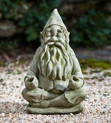 Plow & Hearth Decorative Garden Accents | Yard & Garden Usa-Made Handcrafted Stone Big Fred Gnome Garden Statue