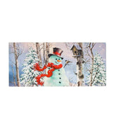 Plow & Hearth Doormats & Boot Trays | Outdoor Living Birch Forest Snowman Sassafras Switch Mat
