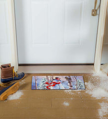 Plow & Hearth Doormats & Boot Trays | Outdoor Living Birch Forest Snowman Sassafras Switch Mat