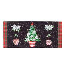 Plow & Hearth Doormats & Boot Trays | Outdoor Living Red Chinoiserie Topiaries Sassafras Switch Mat
