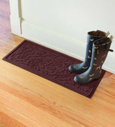 Plow & Hearth Doormats & Boot Trays | Outdoor Living Waterhog Fall Day Leaves Boot Tray - Bordeaux