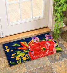 Plow & Hearth Doormats | Indoor Living Floral Grand Coir Mat