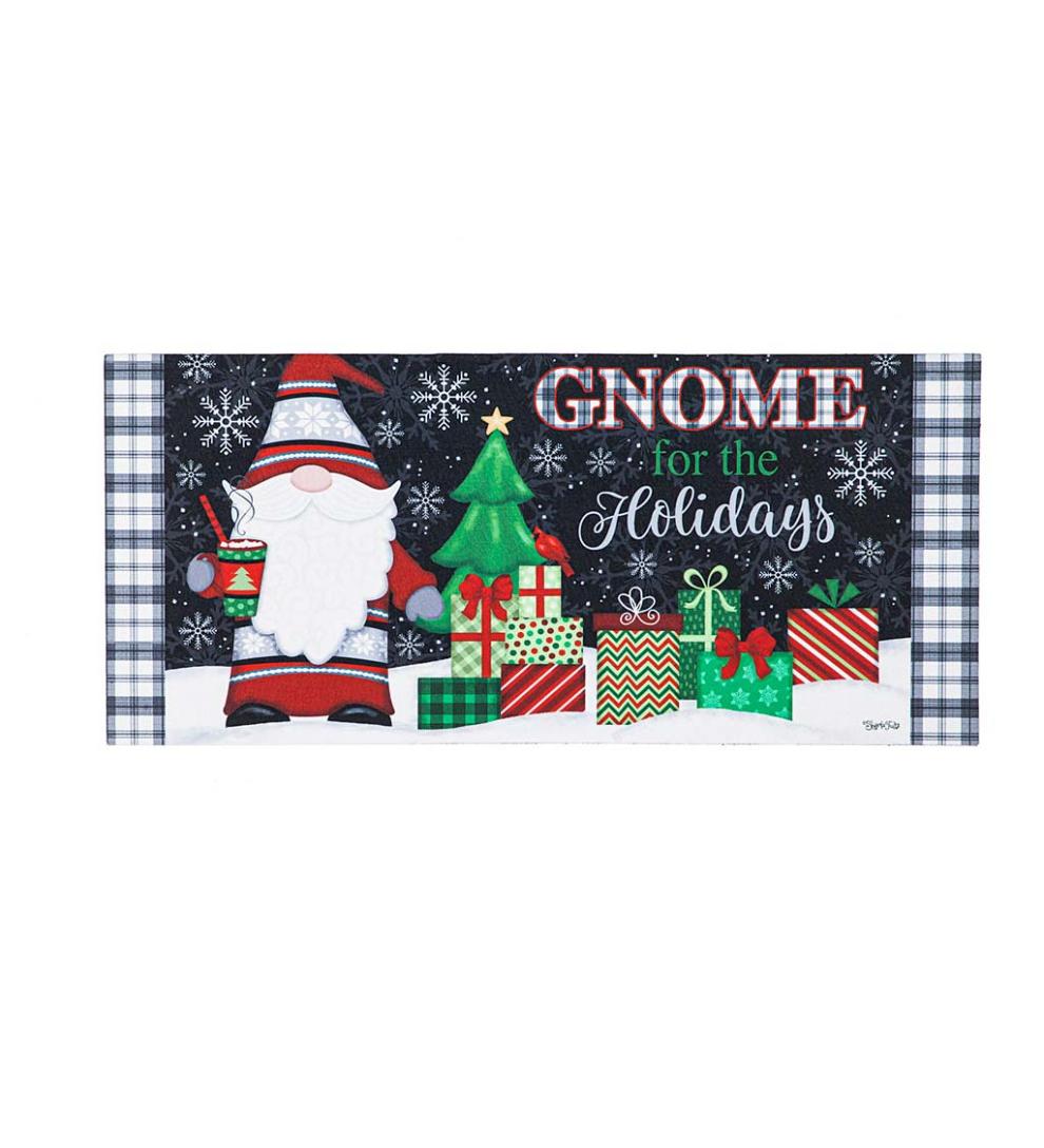 Plow & Hearth Doormats | Indoor Living Gnome For The Holidays Sassafras Switch Mat