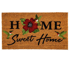 Plow & Hearth Doormats | Indoor Living Home Sweet Home Hummingbirds Coir Mat