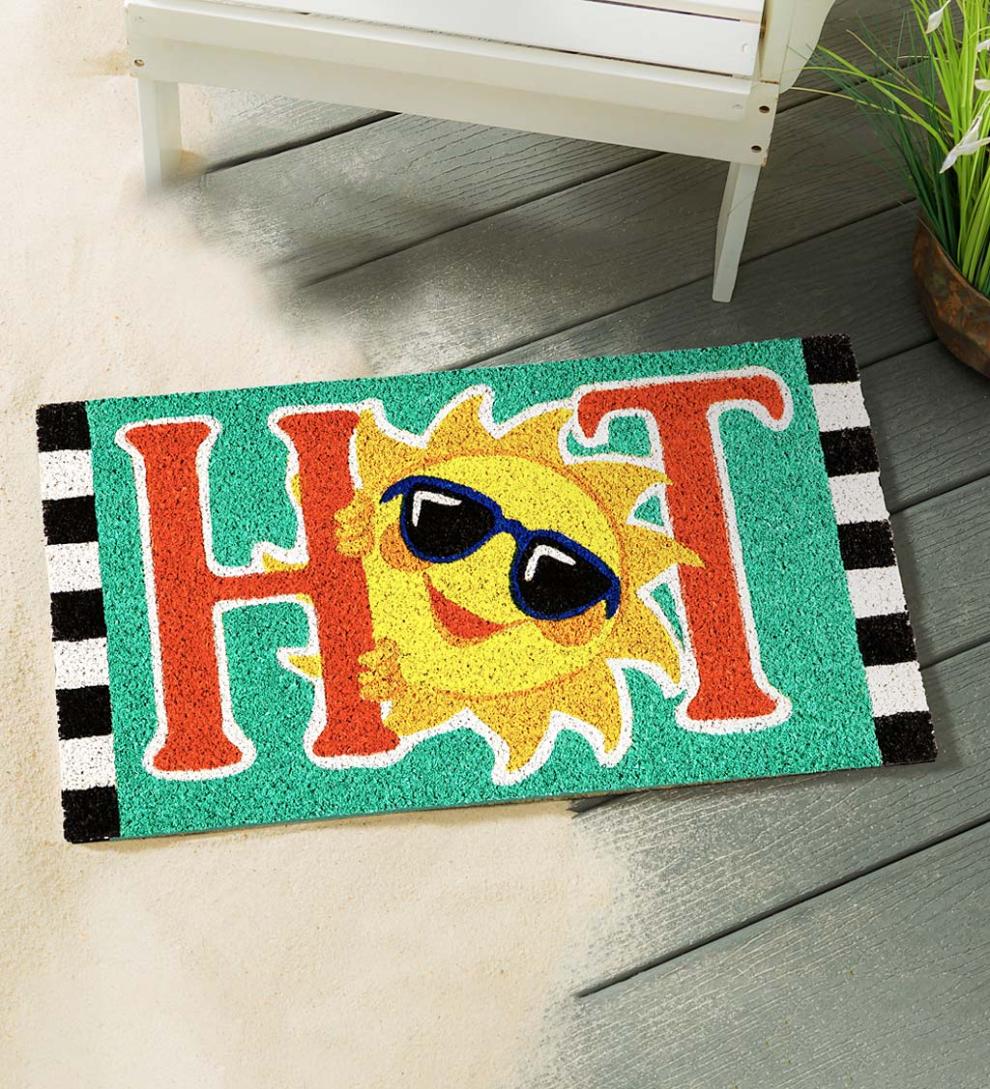 Plow & Hearth Doormats | Indoor Living Hot Sun Coir Door Mat
