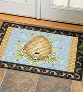 Plow & Hearth Doormats | Indoor Living Indoor/Outdoor Honeycomb And Bee Hive Embossed Floor Mat