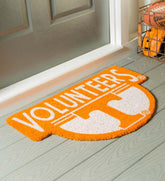 Plow & Hearth Doormats | Indoor Living Ncaa Team Shaped Coir Door Mat - Auburn Tigers