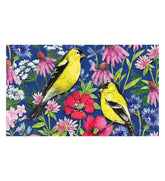 Plow & Hearth Doormats | Indoor Living Watercolor Wildflowers Embossed Floor Mat