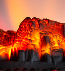 Plow & Hearth Electric Fireplaces & Stoves | Fireplace & Hearth Electric Log Set With Adjustable Flame Settings And Remote Control - Oak