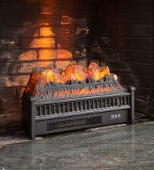 Plow & Hearth Electric Fireplaces & Stoves | Fireplace & Hearth Electric Log Set With Adjustable Flame Settings And Remote Control - Oak