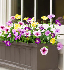 Plow & Hearth Faux Flowers & Plants | Indoor Living Faux Petunias Window Box Filler - Pink