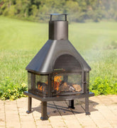 Plow & Hearth Fire Pits | Fireplace & Hearth Black Outdoor Firehouse