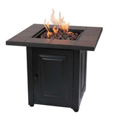 Plow & Hearth Fire Pits | Fireplace & Hearth Halifax Propane Gas Fire Pit With Tabletop Insert And Lava Rocks
