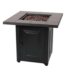 Plow & Hearth Fire Pits | Fireplace & Hearth Halifax Propane Gas Fire Pit With Tabletop Insert And Lava Rocks
