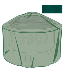 Plow & Hearth Fireplace Cleaning & Maintenance | Fireplace & Hearth Classic Outdoor Furniture All-Weather Fire Pit Cover - Green