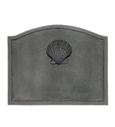 Plow & Hearth Fireplace Grates & Firebacks | Fireplace & Hearth Shell Cast Iron Fireplace Fireback In Matte Black Finish
