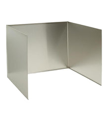 Plow & Hearth Fireplace Grates & Firebacks | Fireplace & Hearth Stainless Fireplace Reflector With Full Sides