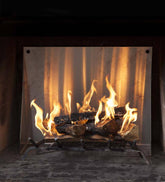 Plow & Hearth Fireplace Grates & Firebacks | Fireplace & Hearth Stainless Fireplace Reflectors