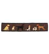 Plow & Hearth Fireplace & Mantel Décor | Fireplace & Hearth All Dogs Hooked Wool Hearth Runner
