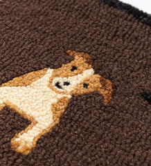Plow & Hearth Fireplace & Mantel Décor | Fireplace & Hearth All Dogs Hooked Wool Hearth Runner