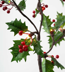 Plow & Hearth Fireplace & Mantel Décor | Fireplace & Hearth Indoor/Outdoor Holly And Berry Lighted Branches, Set Of 2