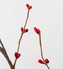Plow & Hearth Fireplace & Mantel Décor | Fireplace & Hearth Lighted Branches With Natural Pine Cones And Faux Red Berries